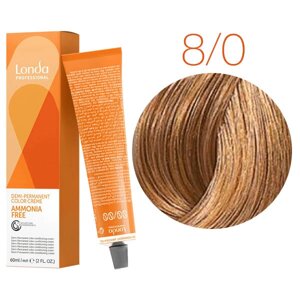 Londa Color Ammonia Free 8/0 (светлый блонд) - интенсивное тонирование, 60 мл.