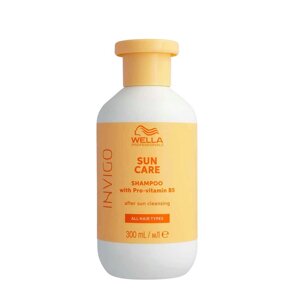 Wella 300 мл. Invigo Afret Sun Cleansing Shampoo - солнцезащитный шампунь.