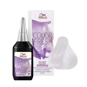 Wella Color Fresh 10/81 Pearl Ash Platinum Blond - безаммиачный полустойкий краситель, 75 мл.