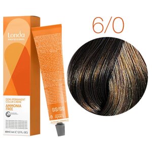 Londa Color Ammonia Free 6/0 (темный блонд) - интенсивное тонирование, 60 мл.