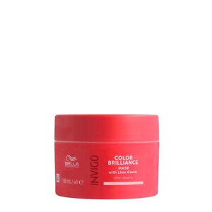 Wella 150 мл. Invigo Brilliance Fine Mask - маска для защиты цвета для нормальных волос.