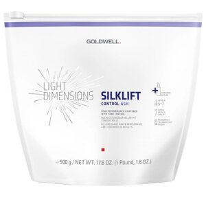 Goldwell LifghtDimensions SilkLift Control Ash Level 5-7 - осветляющий порошок, 500 гр. (дефект коробки)