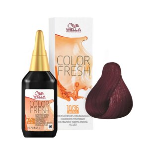 Wella Color Fresh 5/56 Mahogany Violet Light Brown - безаммиачный полустойкий краситель, 75 мл.