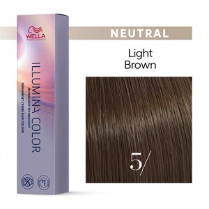 Illumina Color 5/ (светло-коричневый) - стойкая крем краска, 60 мл.