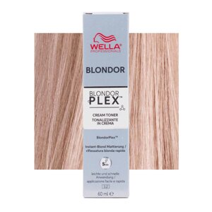 Wella Blondor Plex Cream Toner Lightest Pearl /16 - мягкий тонирующий крем после блондирования, 60 мл.