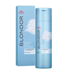 Wella Blondor Extra Cool Blonde - порошок для обесцвечивания волос, 150 гр.