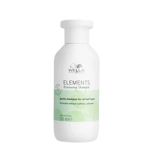 Wella 250 мл. Elements Renewing Shampoo - восстанавливающий шампунь.