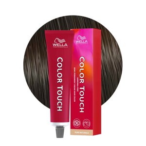 Wella Color Touch 4/0 (коричневый) - тонирующая краска для волос, 60 мл.