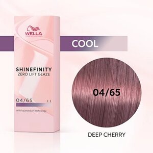 Shinefinity 04/65 (Темная Вишня) - гель-крем краска для тонирования и блеска, 60 мл.