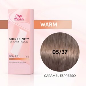 Shinefinity 05/37 (Карамельный Эспрессо) - гель-крем краска для тонирования и блеска, 60 мл.