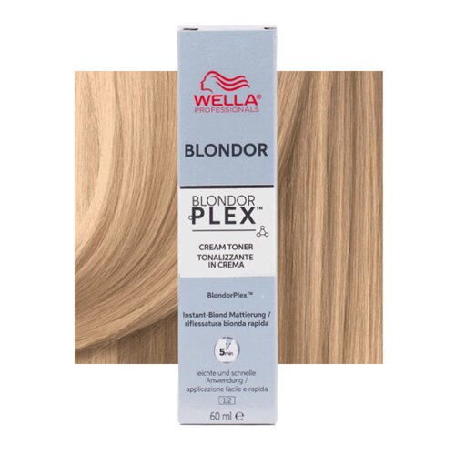Wella Blondor Plex Cream Toner Crystal Vanilla /36 - мягкий тонирующий крем для блондирования, 60 мл.