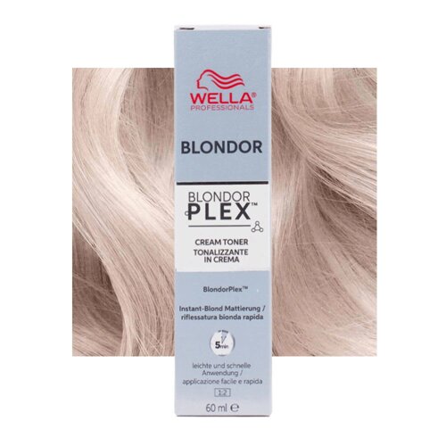 Wella Blondor Plex Cream Toner Pale Silver /81 - мягкий тонирующий крем для блондирования, 60 мл.