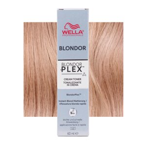 Wella Blondor Plex Cream Toner Sienna Beige /96 - мягкий тонирующий крем после блондирования, 60 мл.