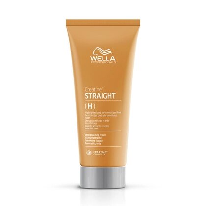 Wella Creatine+ Straight (H) - крем для перманентного выпрямления для мелированных и очень чувствительных волос, 200 мл. от компании Интернет-магазин "Well-cosmetics" - фото 1