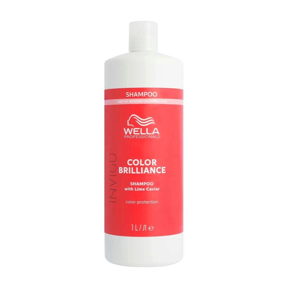 Wella Invigo Brilliance Fine Shampoo - шампунь для защиты цвета для нормальных волос, 1000 мл. от компании Интернет-магазин "Well-cosmetics" - фото 1