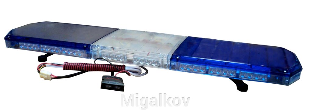 Балка проблесковая E205P синяя от компании Migalkov - фото 1