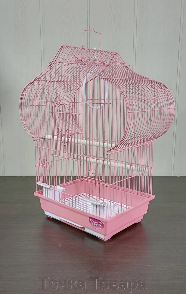 Большая клетка для попугаев, птиц "ЛАРА-2" металлическая с поддоном 22х40х48см от компании Точка Товара - фото 1