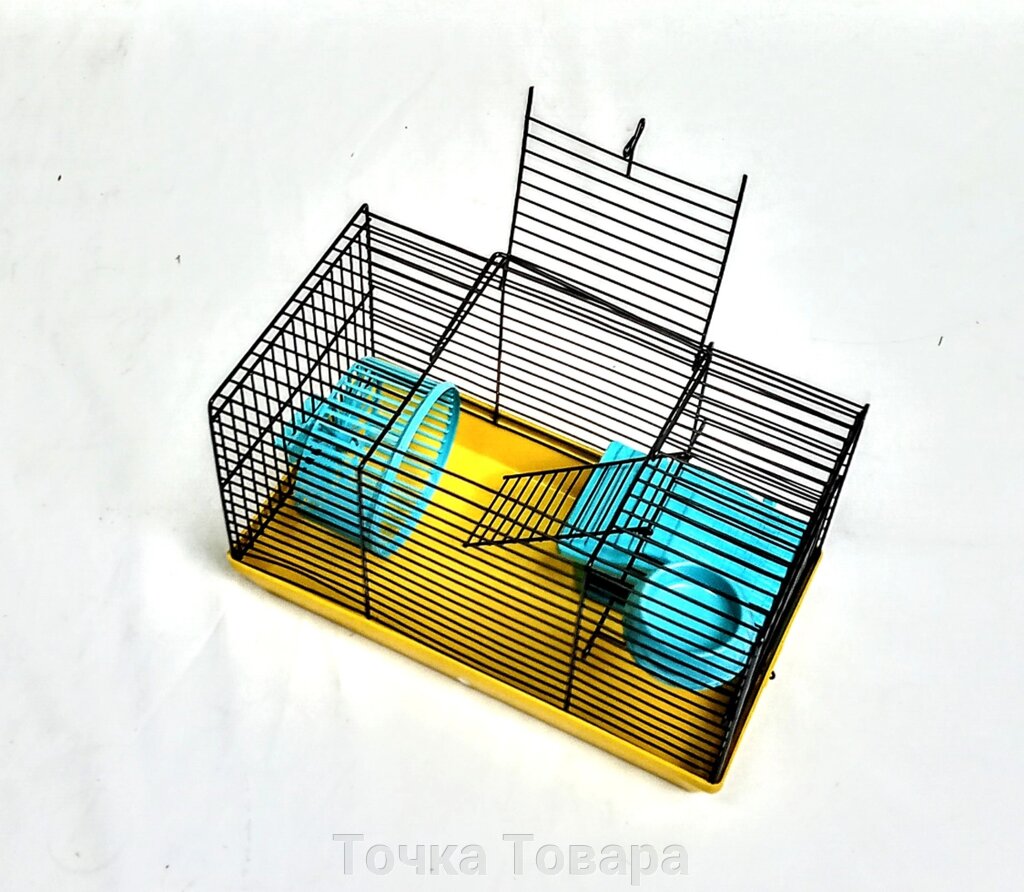 Клетка для грызунов 2х-уровневая металлическая с поддоном от компании Точка Товара - фото 1