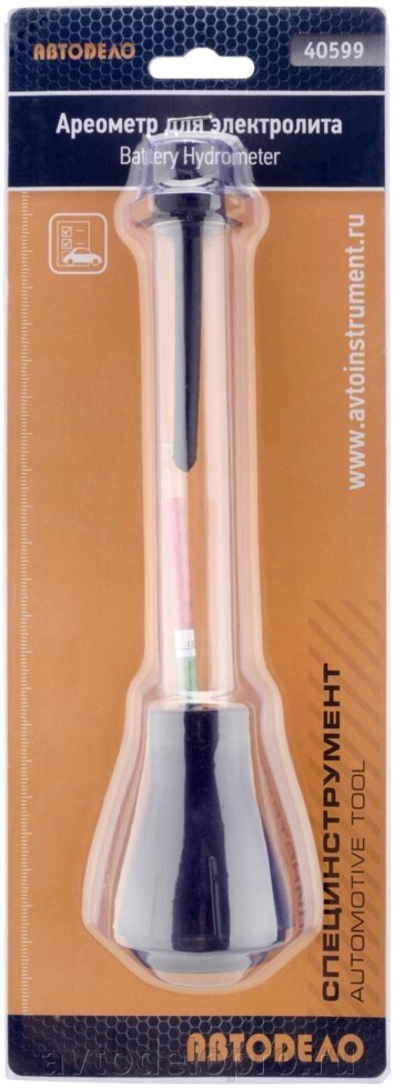 Ареометр для электролита "АвтоDело" (блистерная упаковка) 40599 от компании АВТОДЕЛО Инструмент - фото 1