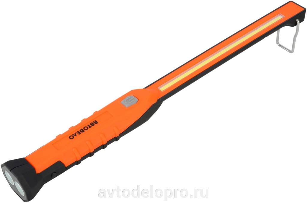 Фонарь светодиодный поворотный с магнитом 3W COB+1W LED, 300Lm, Li-ion 1800mAh (АвтоDело) 44306 от компании АВТОДЕЛО Инструмент - фото 1