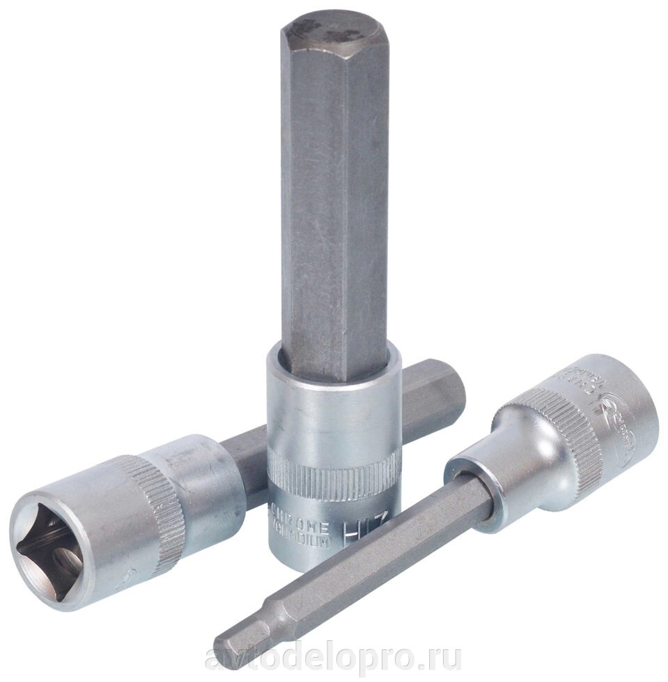 Головка со вставкой шестигранник 10mm (1/2";L=100mm) АвтоDело (39390) от компании АВТОДЕЛО Инструмент - фото 1