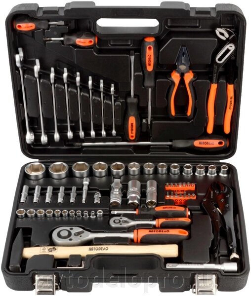 Набор инструмента  72 предмета 1/2"DR 1/4"DR АвтоDело "Standart"(39872)