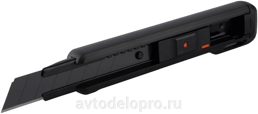 Нож с сегментным лезвием 18 мм с фиксатором АвтоDело PRO (45918) от компании АВТОДЕЛО Инструмент - фото 1