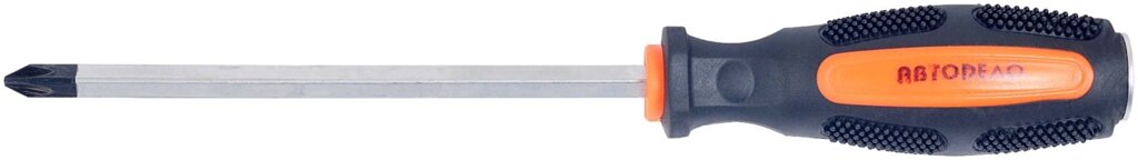 Отвертка крестовая "АвтоDело" PH2x100мм (усиленная) кв стержень (39403) от компании АВТОДЕЛО Инструмент - фото 1