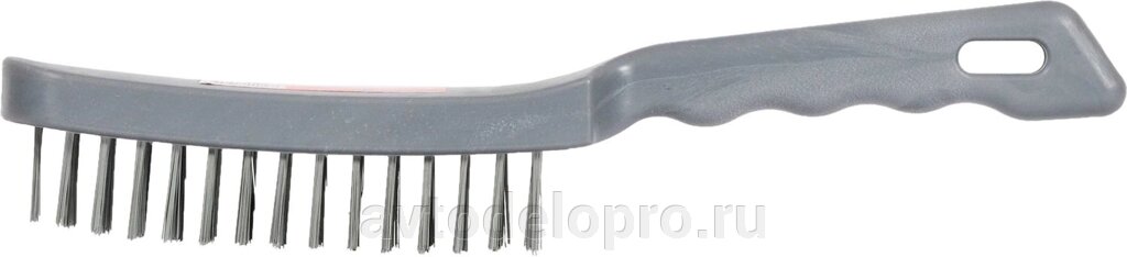 Щетка металлическая 6-рядная с пластиковой ручкой (АвтоDело)(44016) от компании АВТОДЕЛО Инструмент - фото 1