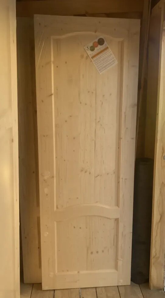 Филенчатые Двери деревянные межкомнатные из массива 700*2000 от компании АртУют - строительство каркасных домов, бань и бытовок в Ярославле - фото 1