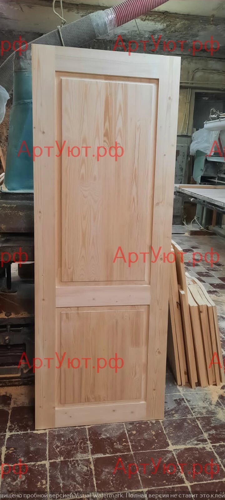 Межкомнатные двери деревянные из массива от компании АртУют - строительство каркасных домов, бань и бытовок в Ярославле - фото 1