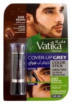 Подкрашивающий карандаш Cover-up Crey color stick Coffee- Dark Brown for Men (темно-коричневый).