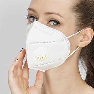 Респиратор-маска для лица KN95 с клапаном (степень защиты FFP2)