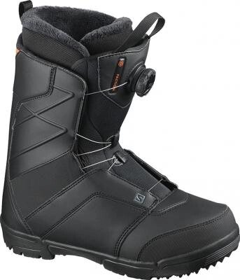 Ботинки для сноуборда SALOMON 2020-21 FACTION BOA BLACK/BLACK/RED/ORANGE от компании GlobalDrive - фото 1