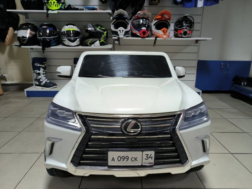 ДЕТСКИЙ ЭЛЕКТРОМОБИЛЬ LEXUS LX 570 ULTRA NEW Белый от компании GlobalDrive - фото 1