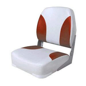 Кресло складной мягкое Classic Low Back Seat (серый/красный)