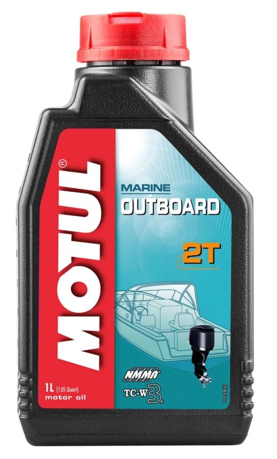 Масло моторное Motul Outboard 2T, минеральное (1 л) от компании GlobalDrive - фото 1