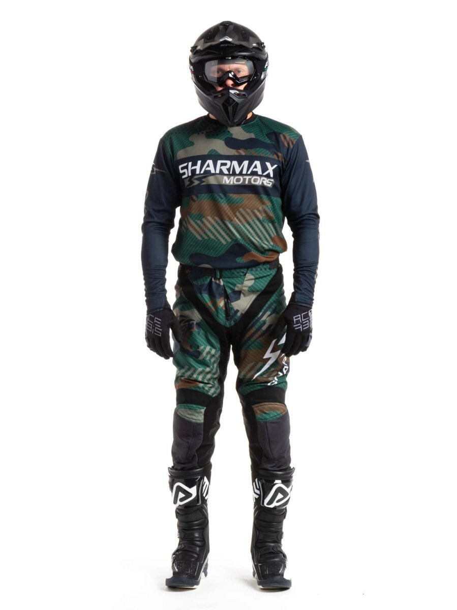 Мотоштаны Sharmax Military Green от компании GlobalDrive - фото 1