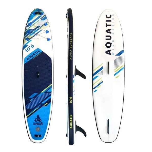 Надувная доска для SUP-бординга ALPHA SUPBOARD AQUATIC 10,6 WIND ALLROUND от компании GlobalDrive - фото 1