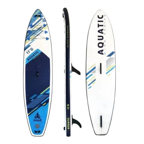 Надувная доска для SUP-бординга ALPHA SUPBOARD AQUATIC 11.6 WIND MAX от компании GlobalDrive - фото 1