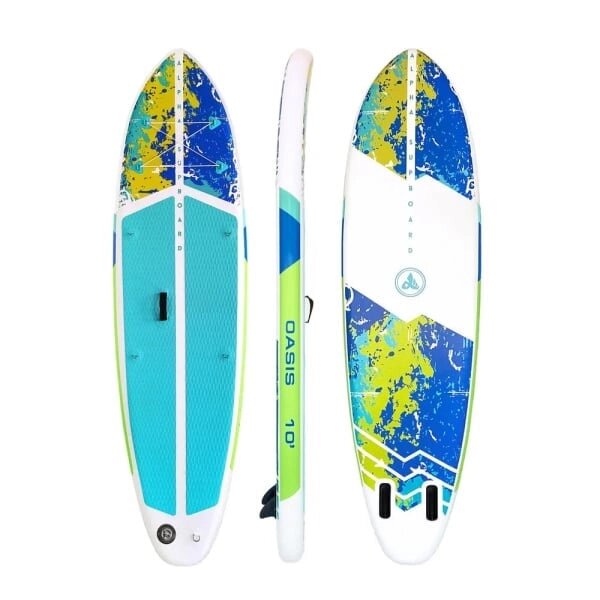 Надувная доска для SUP-бординга ALPHA SUPBOARD OASIS 10 COMPACT BLUE/YELLOW от компании GlobalDrive - фото 1