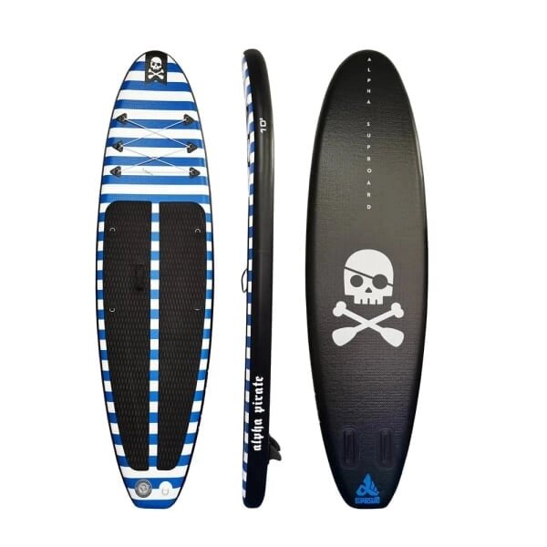 Надувная доска для SUP-бординга ALPHA SUPBOARD PIRATE 10 COMPACT BLUE/BLACK от компании GlobalDrive - фото 1