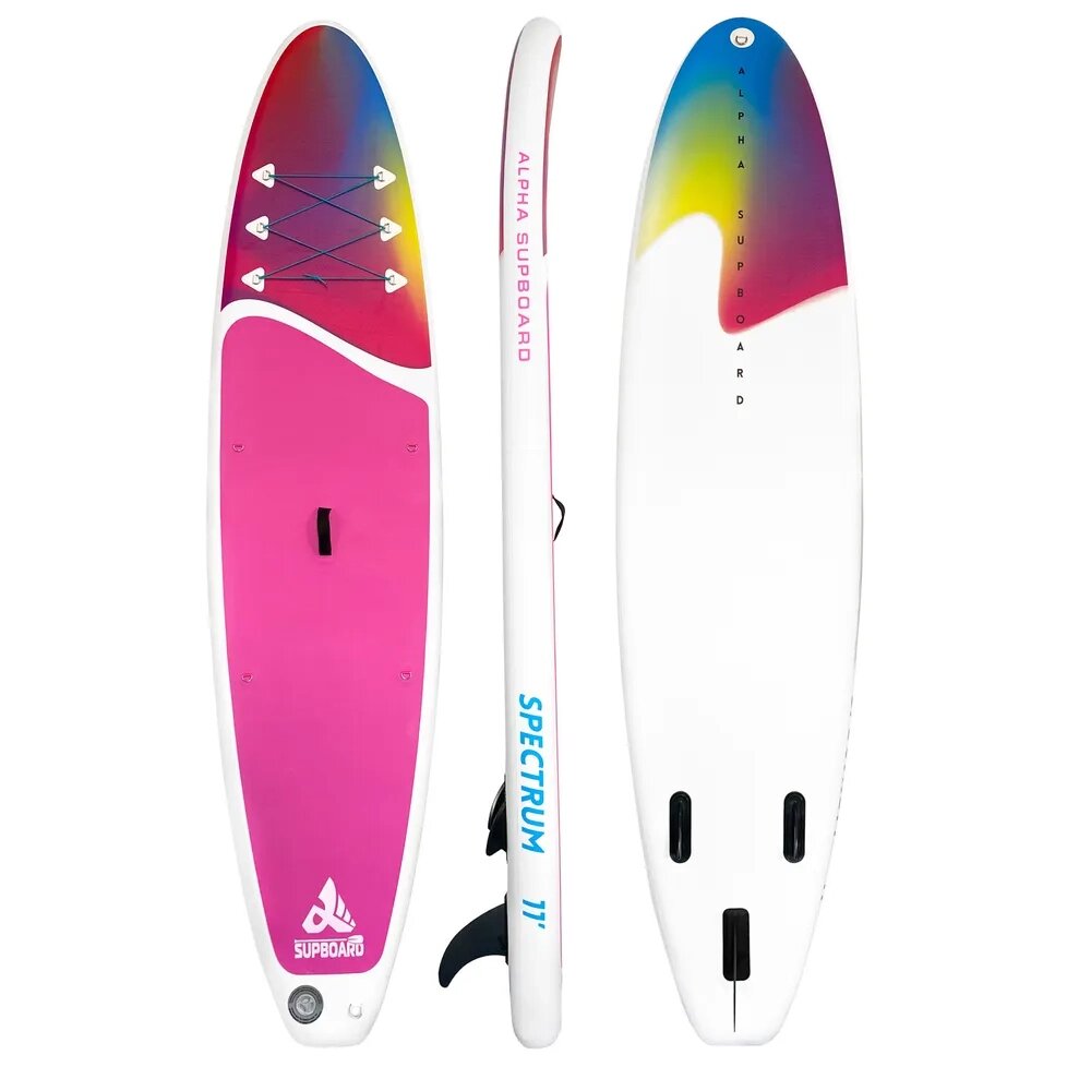 Надувная доска для sup-бординга ALPHA SUPBOARD SPECTRUM 11 COMFORT WHITE от компании GlobalDrive - фото 1