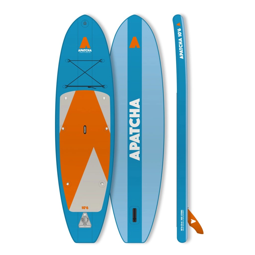 Надувная доска для SUP-бординга APATCHA Sup Kajak 10'6 Sea-Blue/Orange от компании GlobalDrive - фото 1