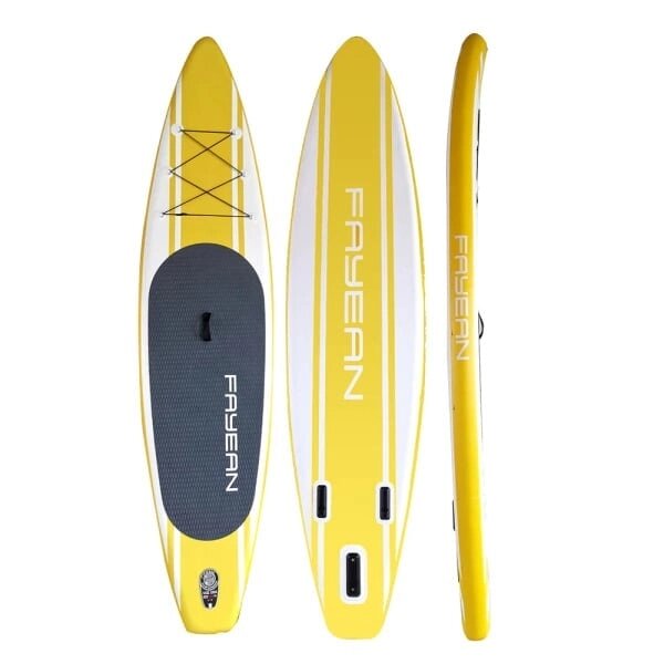 Надувная доска для sup-бординга FAYEAN Simple Yellow 11'5'' от компании GlobalDrive - фото 1