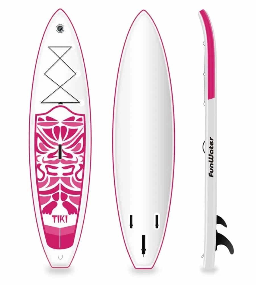 Надувная доска для sup-бординга FUNWATER New Tiki Pink 11 Б/У от компании GlobalDrive - фото 1