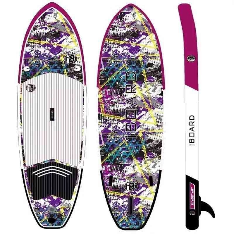 Надувная доска для SUP-бординга IBOARD 11' Purple от компании GlobalDrive - фото 1