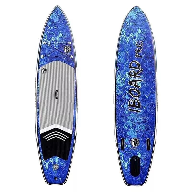 Надувная доска для SUP-бординга IBOARD PRO 11.6' Blue Aqua от компании GlobalDrive - фото 1