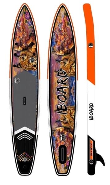 Надувная доска для SUP-бординга IBOARD Pro 12'6 Lynx от компании GlobalDrive - фото 1