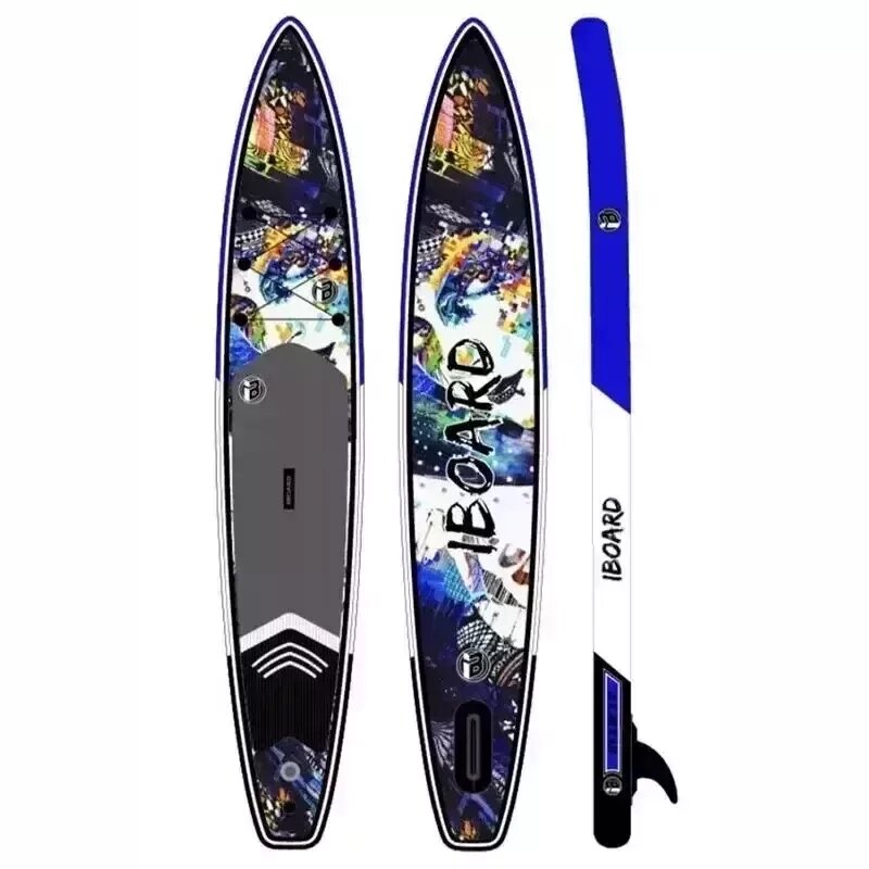 Надувная доска для SUP-бординга IBOARD Pro 12' Moulin Rouge 2023 от компании GlobalDrive - фото 1